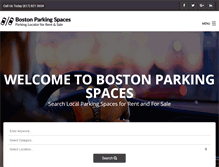 Tablet Screenshot of bostonparkingspaces.com